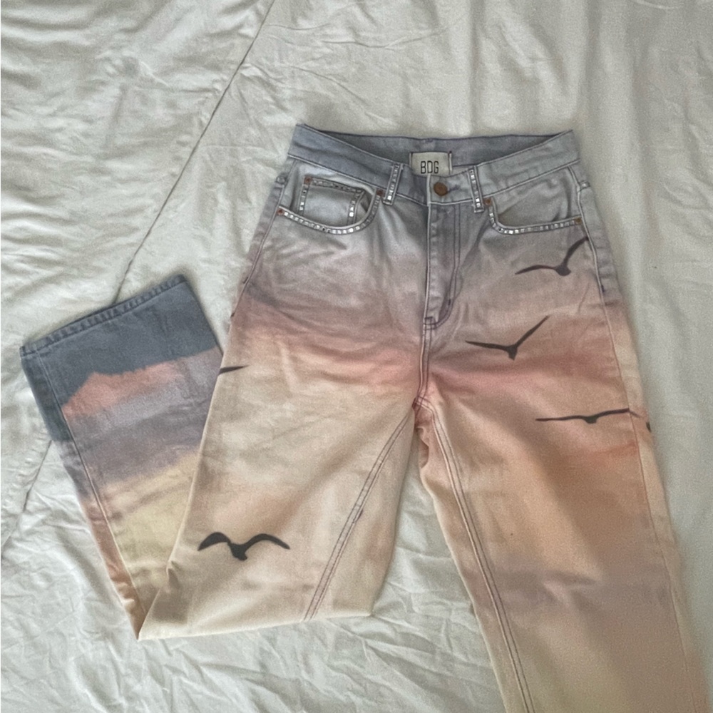 Rhinestoned BDG Sunset Cowboy Jeans